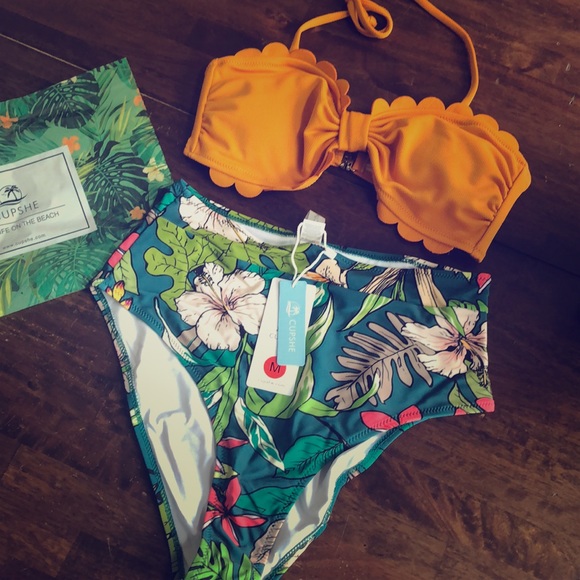 Cupshe Other - 🎉HP!🎉NWT!CUPSHE High Waist Bikini Swimsuit